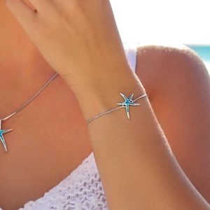 Opal Starfish Toggle Bracelet
